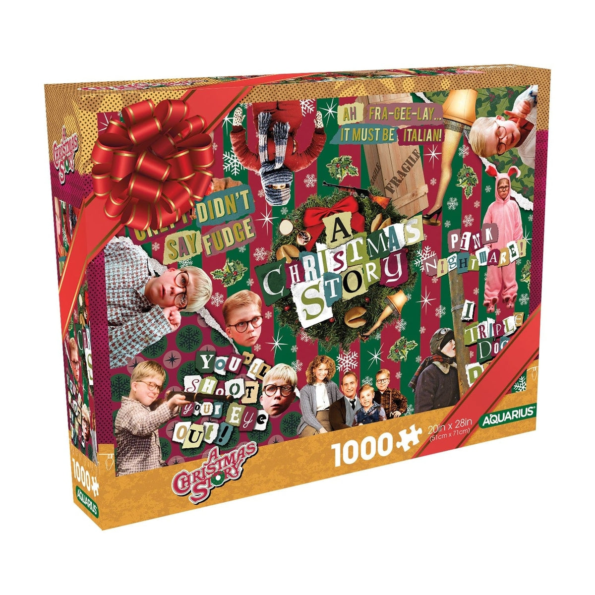A Christmas Story Wrapping Paper 1000 Piece Puzzle