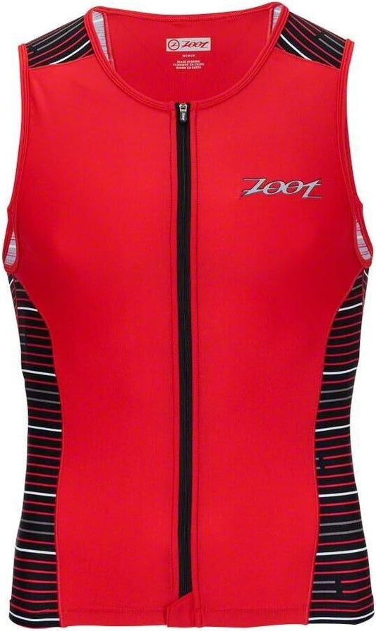 Zoot Sports Mens Performance Tri Full-Zip Tank Size Large