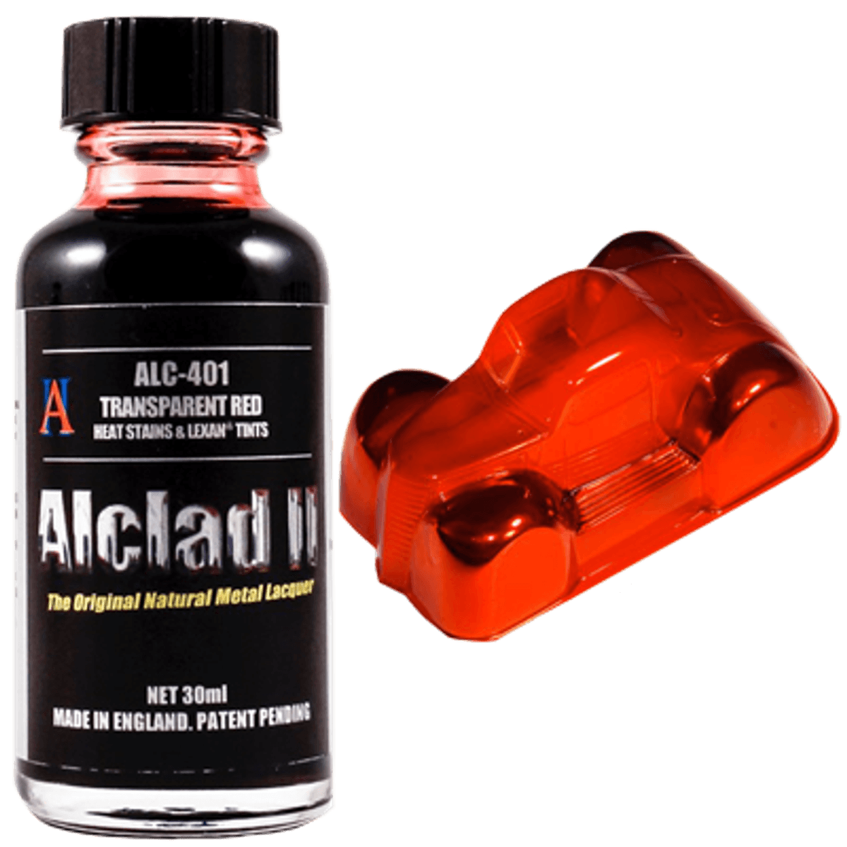 Alclad II 401 Transparent Red Lacquer Heat Stains & Lexan Tints 30mL NIB
