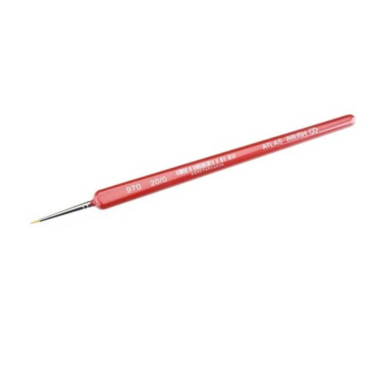 Atlas Brush Company 970-20/0 Golden Taklon-Triangle Handle Brush 20/0
