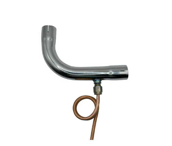 Exhaust Elbow with Drain, 24 mm, Slitted