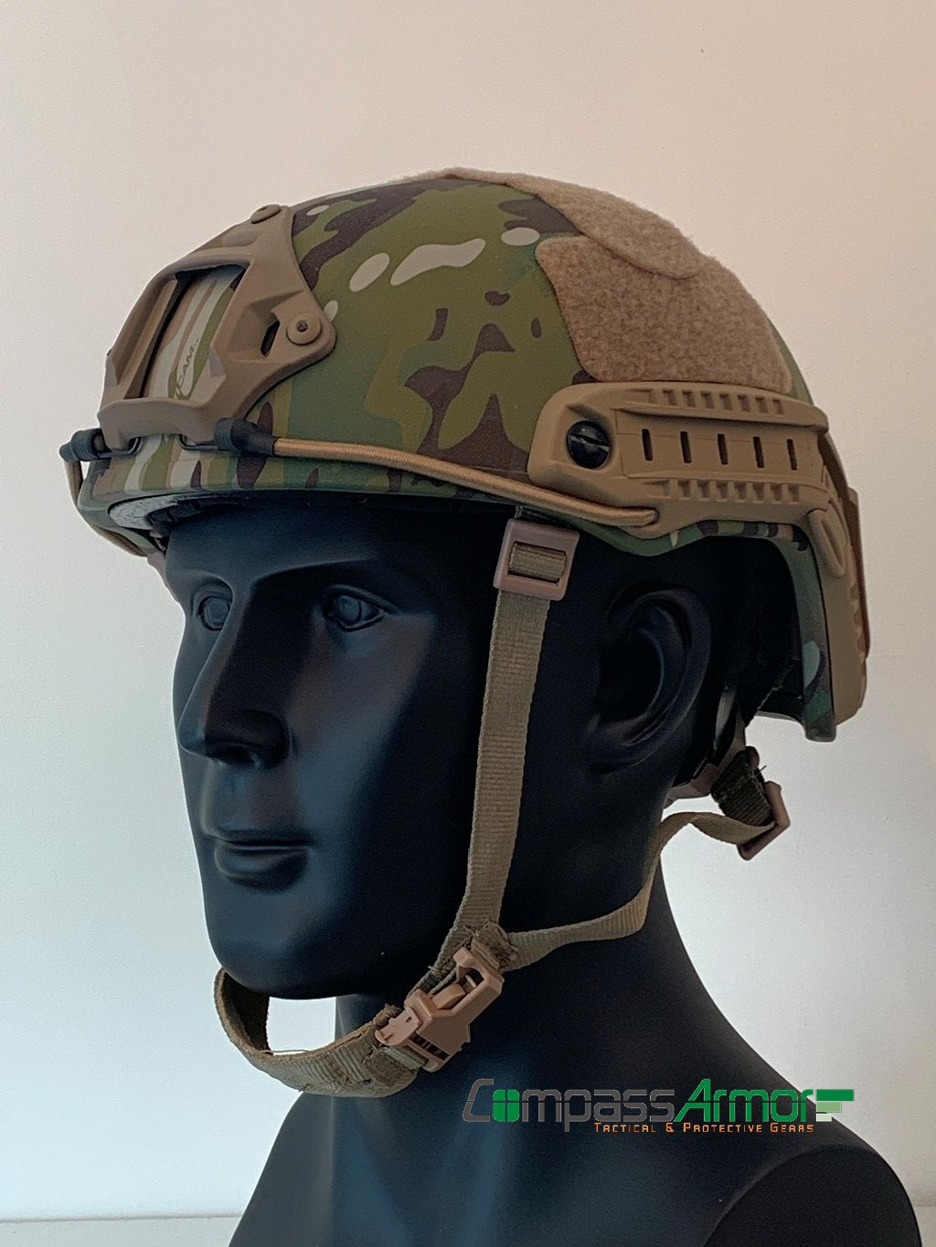 FAST BALLISTIC HIGH CUT HELMET ANTI-BULLET HELMET NIJ IIIA KEVLAR CORE MULTICAM