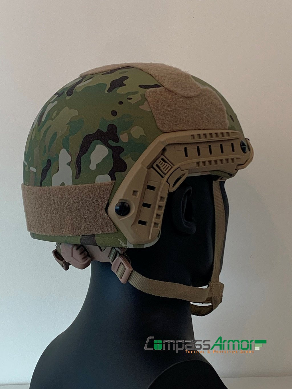 FAST BALLISTIC HIGH CUT HELMET ANTI-BULLET HELMET NIJ IIIA KEVLAR CORE MULTICAM