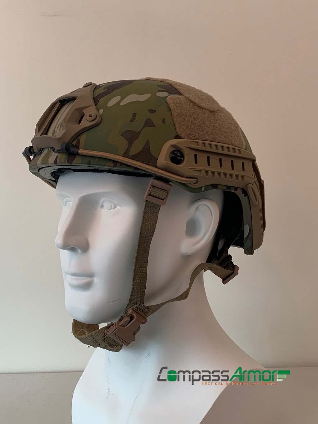 FAST BALLISTIC HIGH CUT HELMET ANTI-BULLET HELMET NIJ IIIA KEVLAR CORE MULTICAM