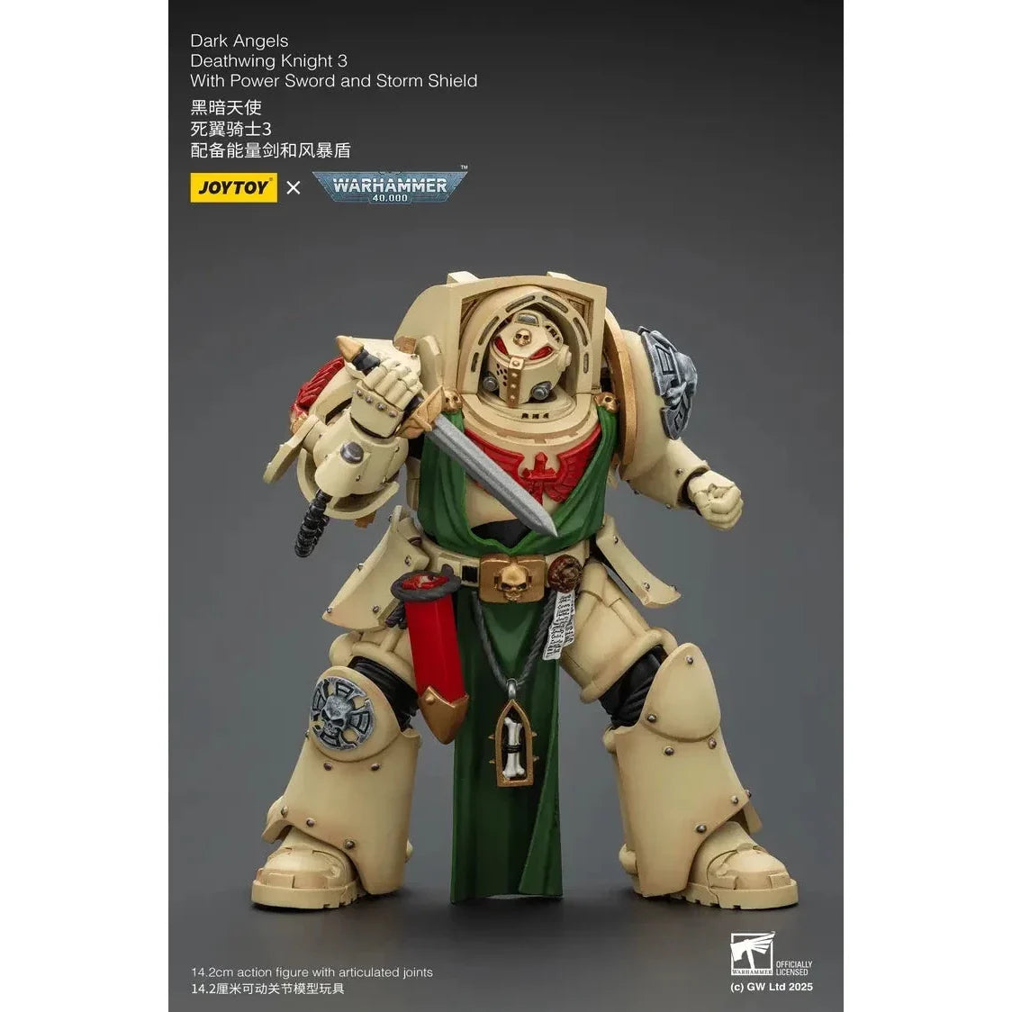 JOYTOY - Dark Angels Deathwing Knight 3 With Power Sword and Storm Shield