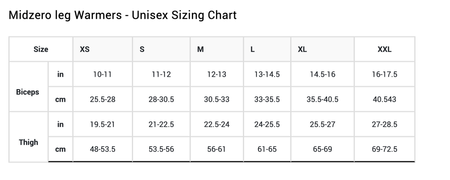 Sugoi MidZereo Thermal Leg Warmer