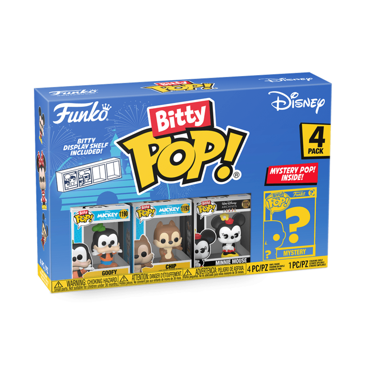 Bitty POP! Disney Classic Goofy, Chip, Minnie Mouse