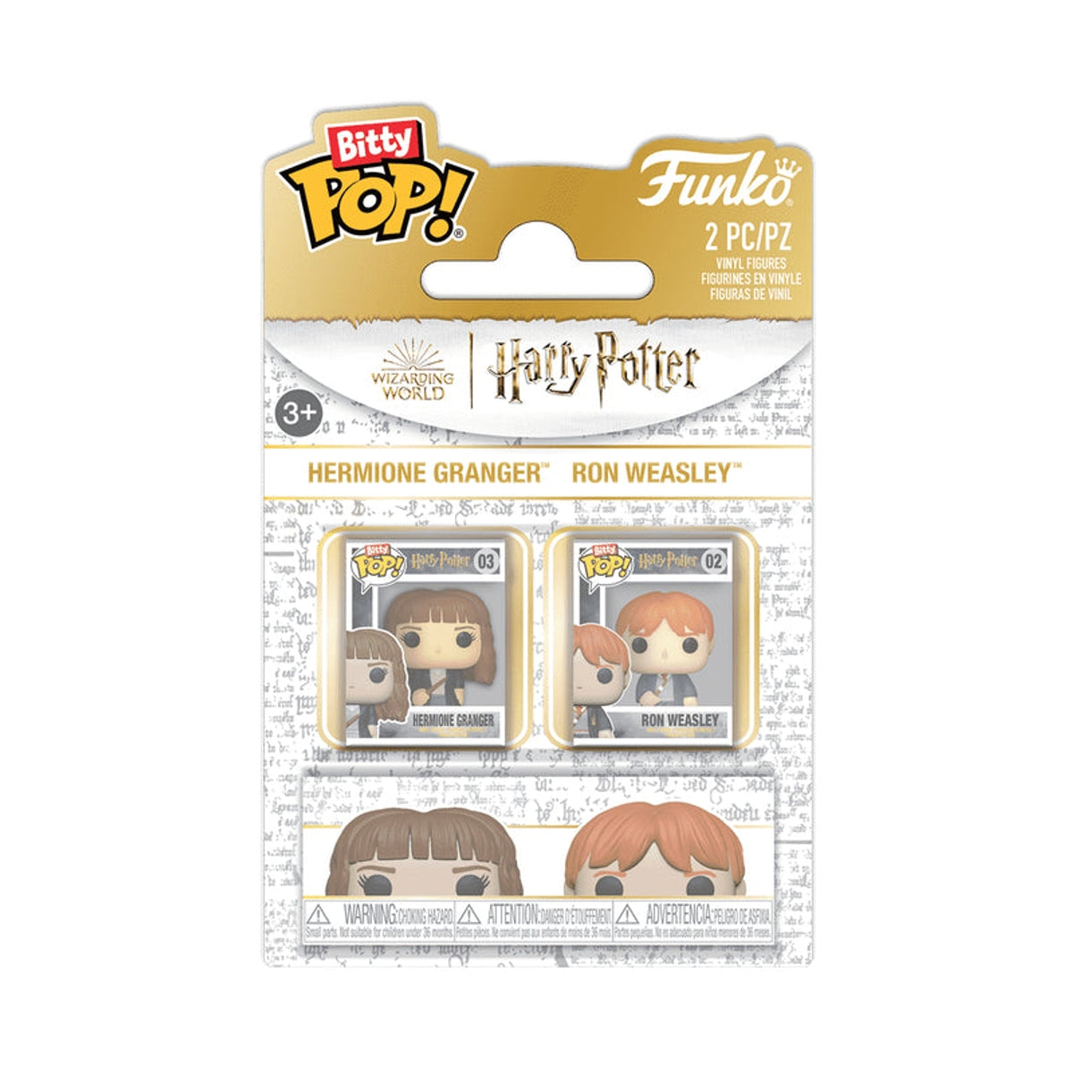 Bitty POP! Harry Potter - Hermione Granger & Ron Weasley 2-Pack