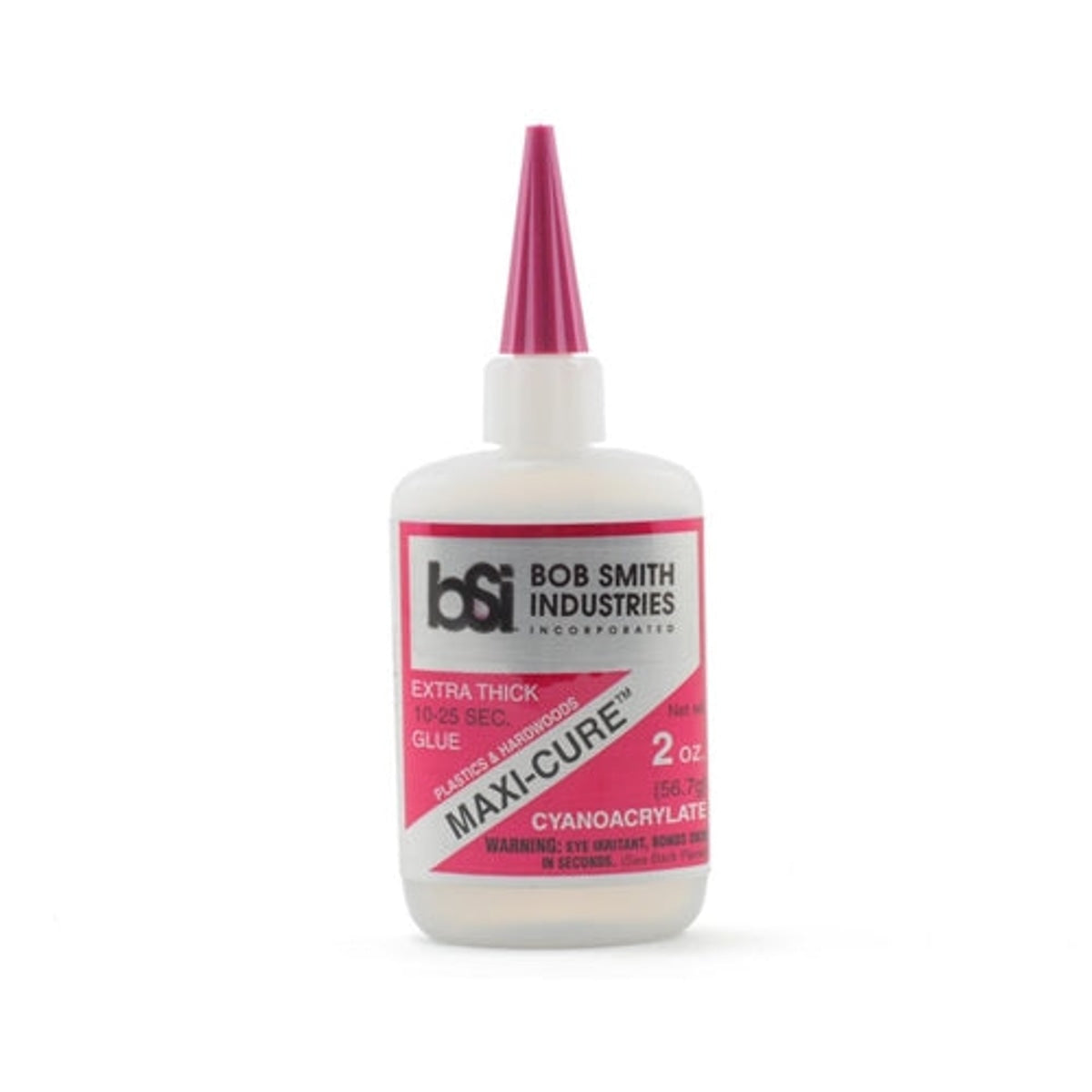 Bob Smith Industries BSI-113 Maxi-Cure Extra Thick Cyanoacrylate CA Glue 2 oz. (56.8 g) NIB