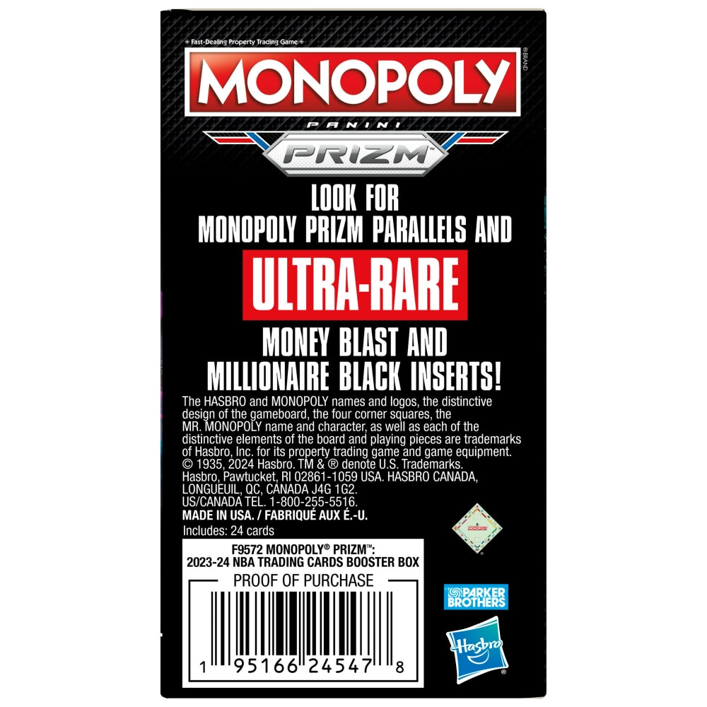 Monopoly Prizm: 2023-24 NBA Trading Cards Booster Box Booster Pack
