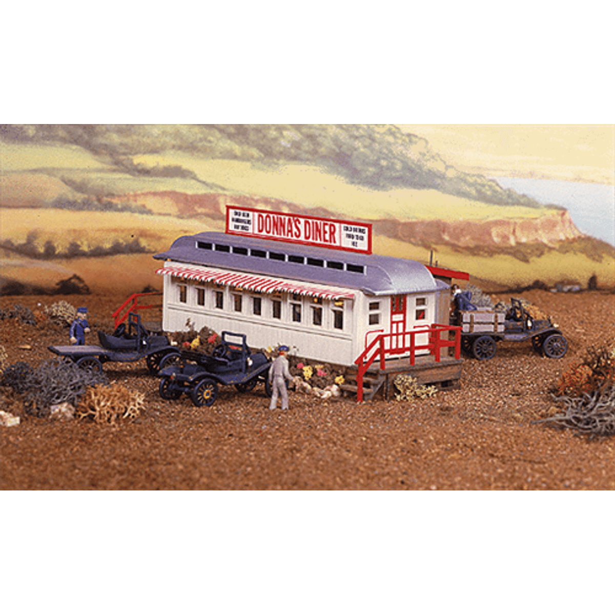 Campbell Scale Models 432 HO Donna's Diner KIT NIB
