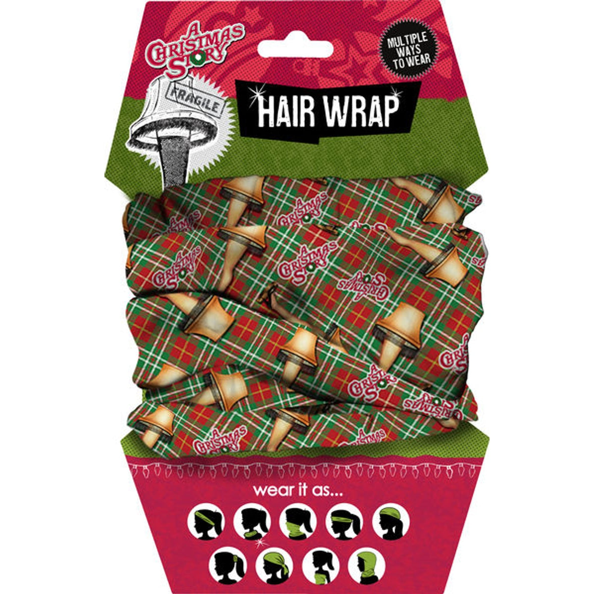 Christmas Story - Leg Lamp Face & Hair Wrap