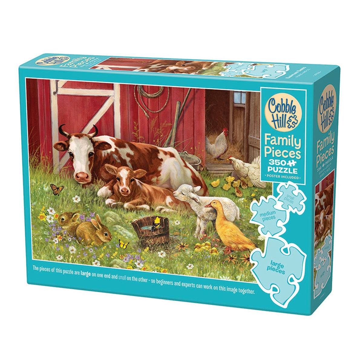 Cobble Hill Barnyard Babies 350 pcs Family Puzzle