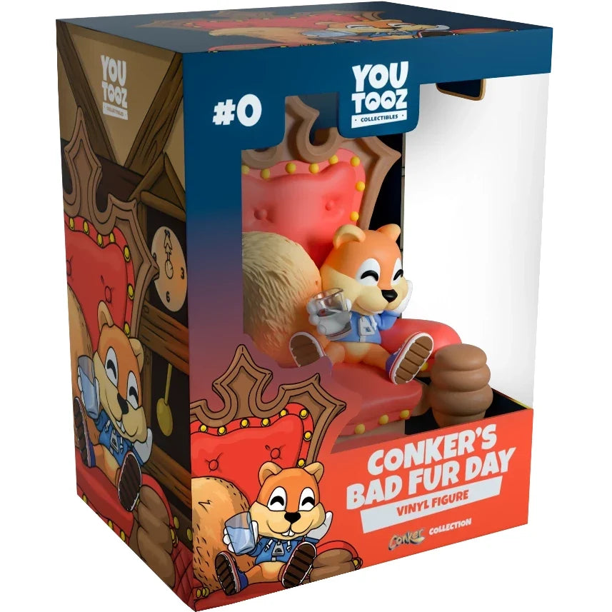 Conker's Bad Fur Day Conker On Throne Youtooz Figure