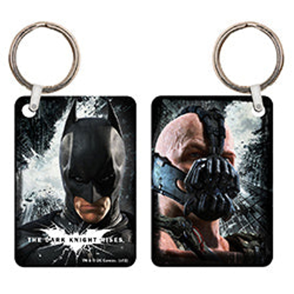 Dark Knight Rises Batman vs Bane Metal Keychain