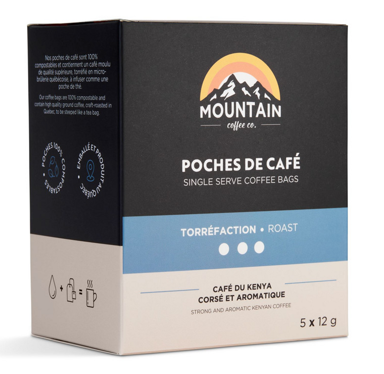 Dark Roast 5-Pack - Premium Kenyan Coffee Bags for Outdoor Enthusiasts