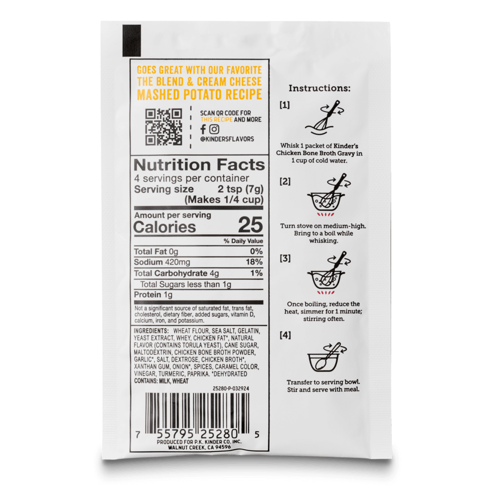Kinder's Golden Chicken Bone Broth Gravy