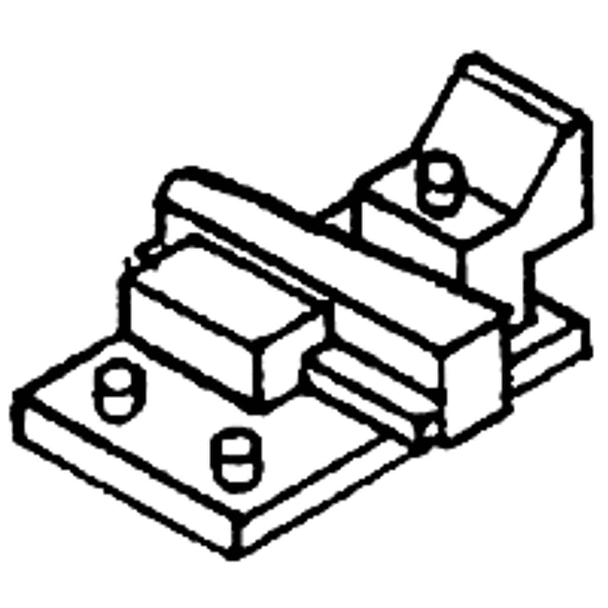Details West RB-919 HO Turnout Rail Braces Adjustable Pkg of 12 NIB