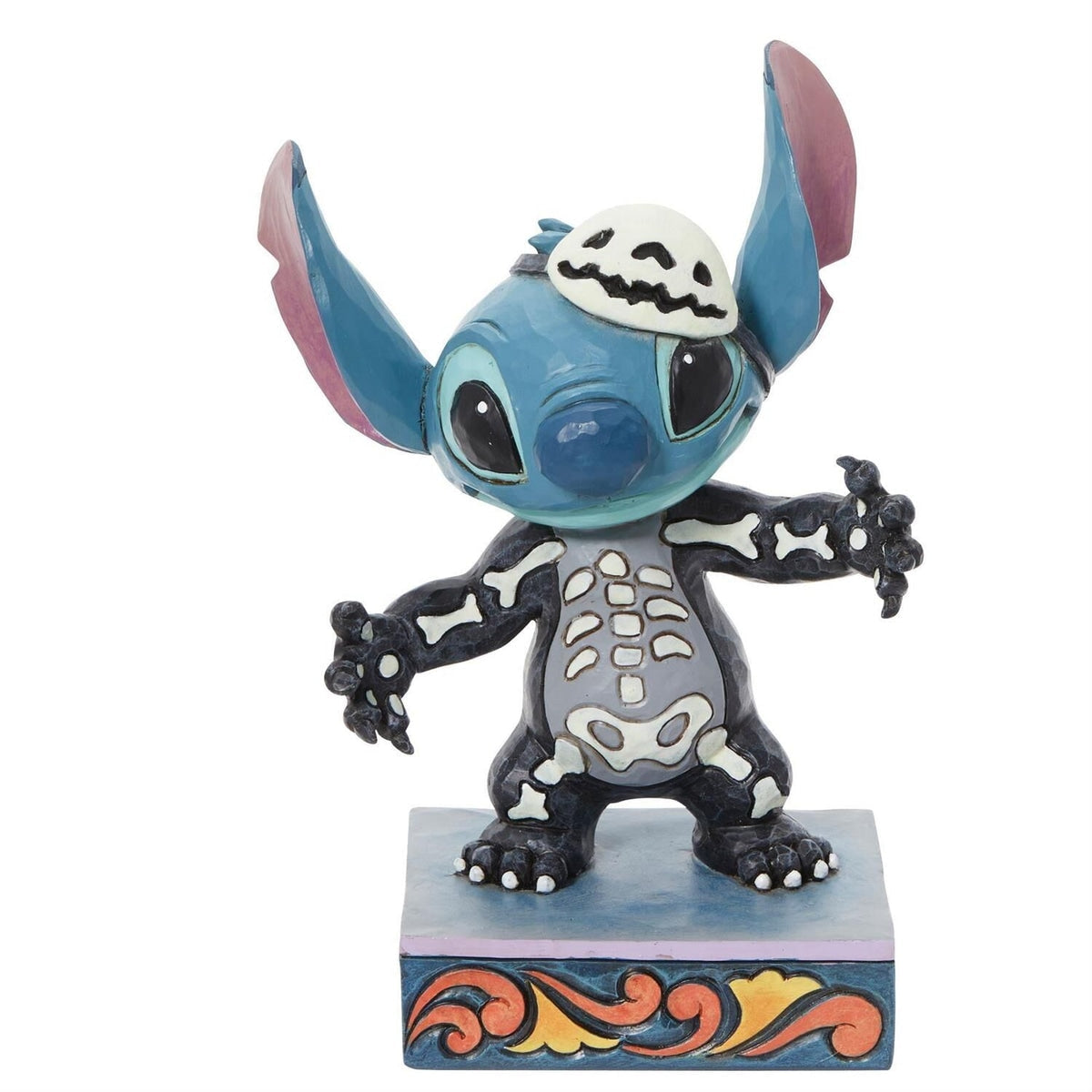 Disney Lilo and Stitch - Stitch Skeleton "Spooky Experiment" Glow Jim Shore
