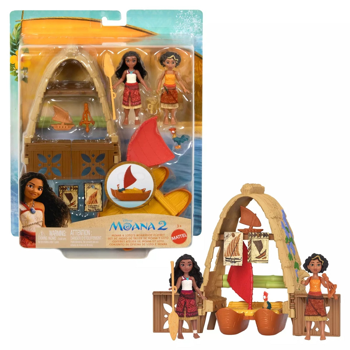Disney Moana 2 - Moana & Loto's Workshop Play Set