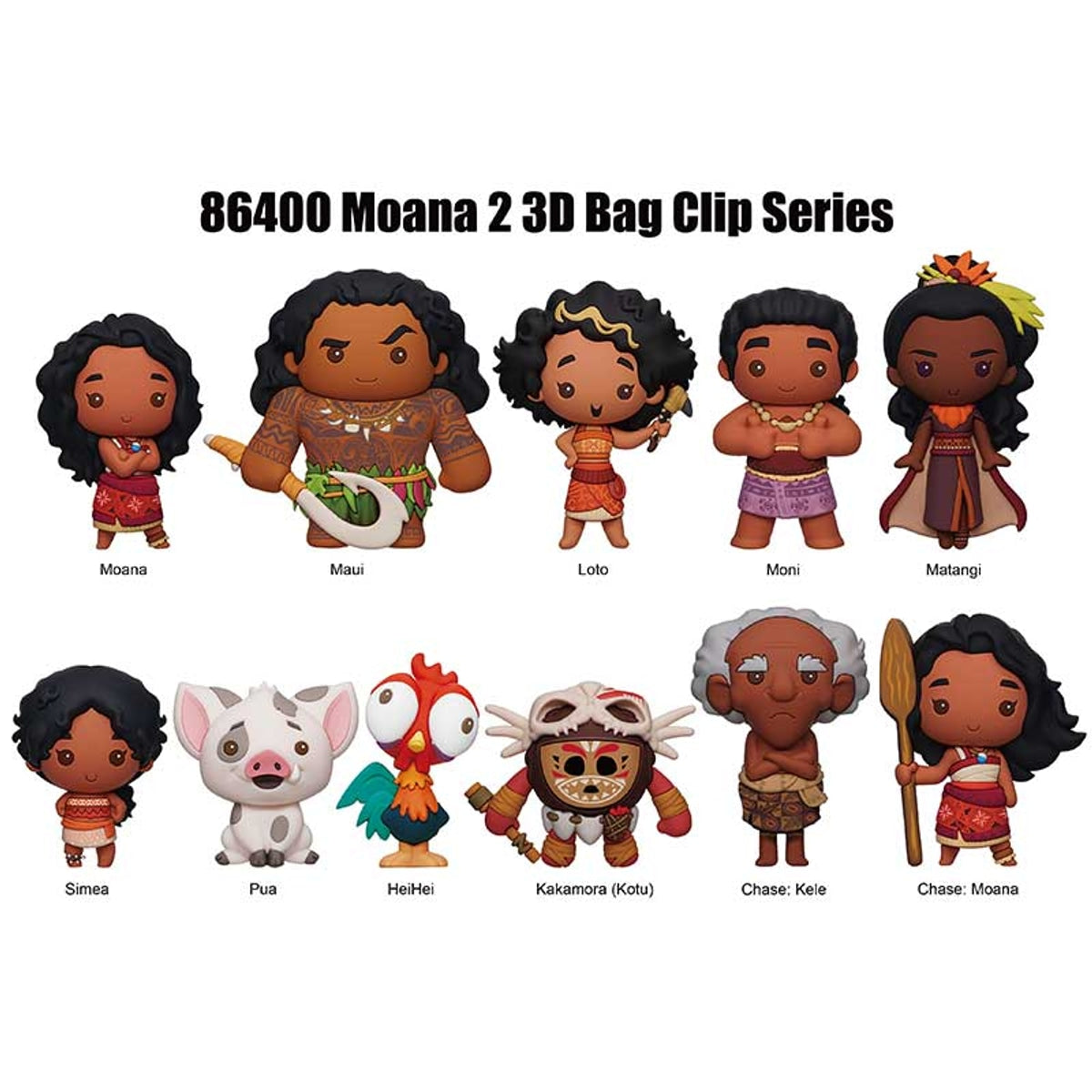 Disney Moana 2 Mystery 3D Foam Bag Clip