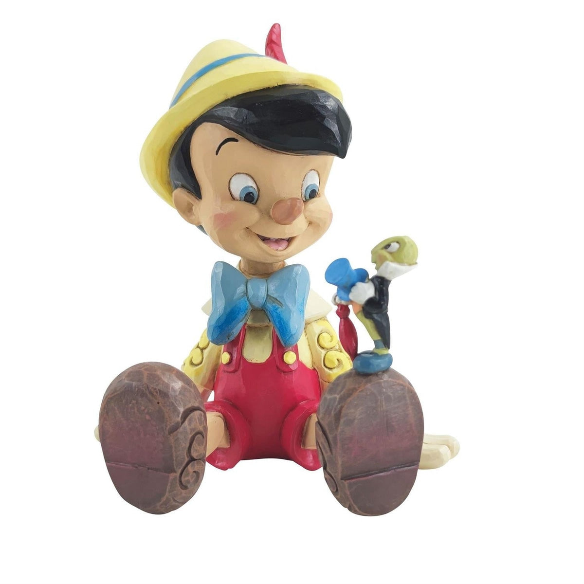 Disney Pinocchio - Pinocchio & Jiminy Sitting Jim Shore
