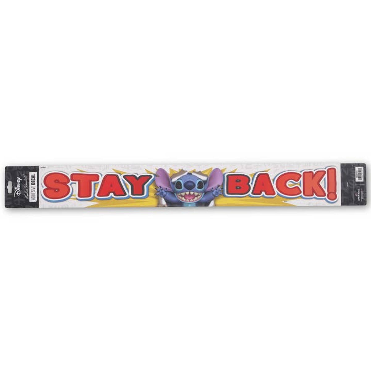 Disney Stitch Stay Back Long Adhesive Decal
