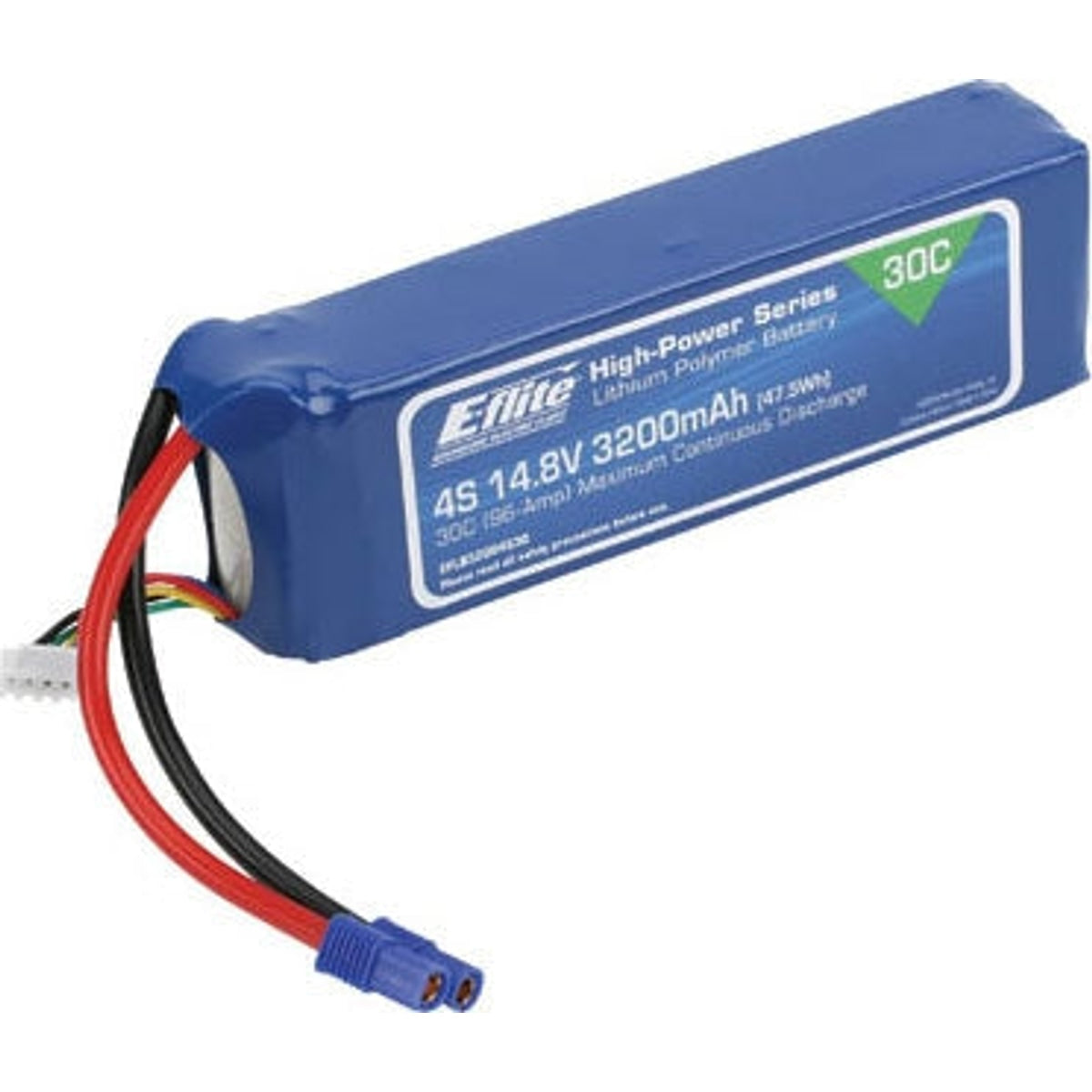 E-Flite EFLB32004S30 3200mAh 4S 14.8V 30C Li-Po 12AWG EC3 NIB