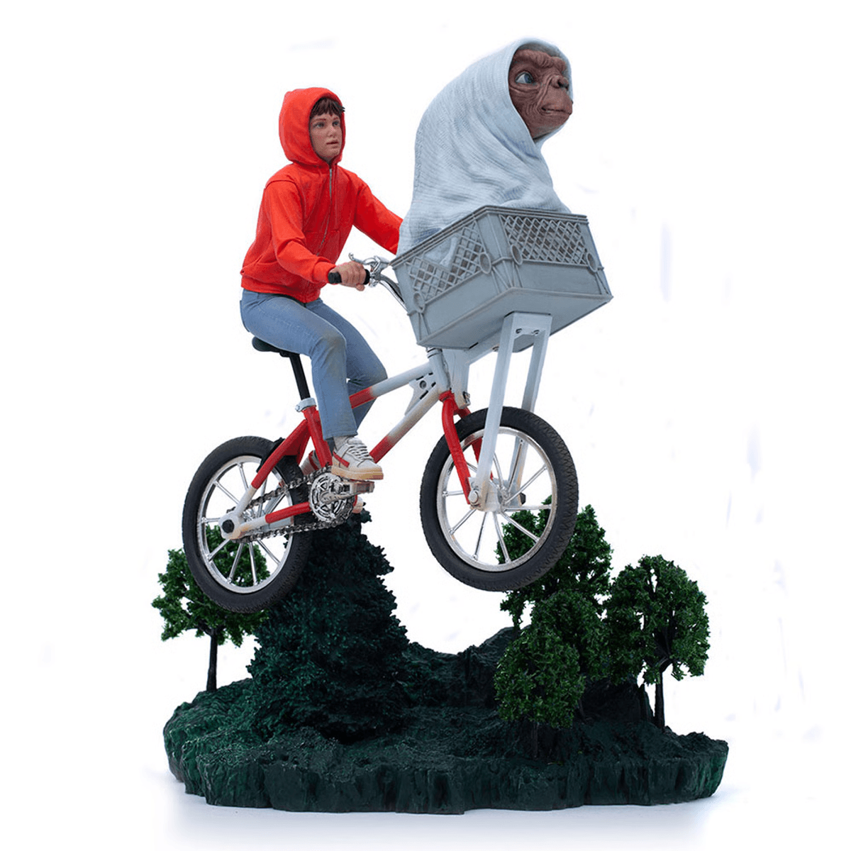 E.T. & Elliot 1:10 Scale Iron Studios Statue