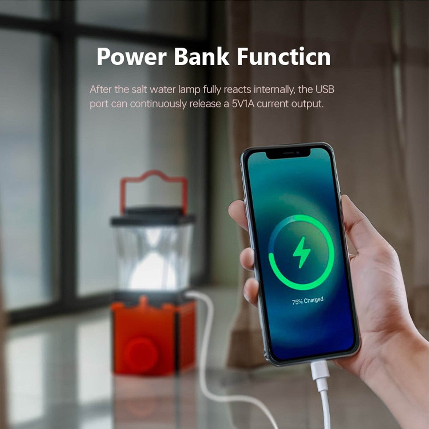 Multi-function Salty Water Camping Lantern