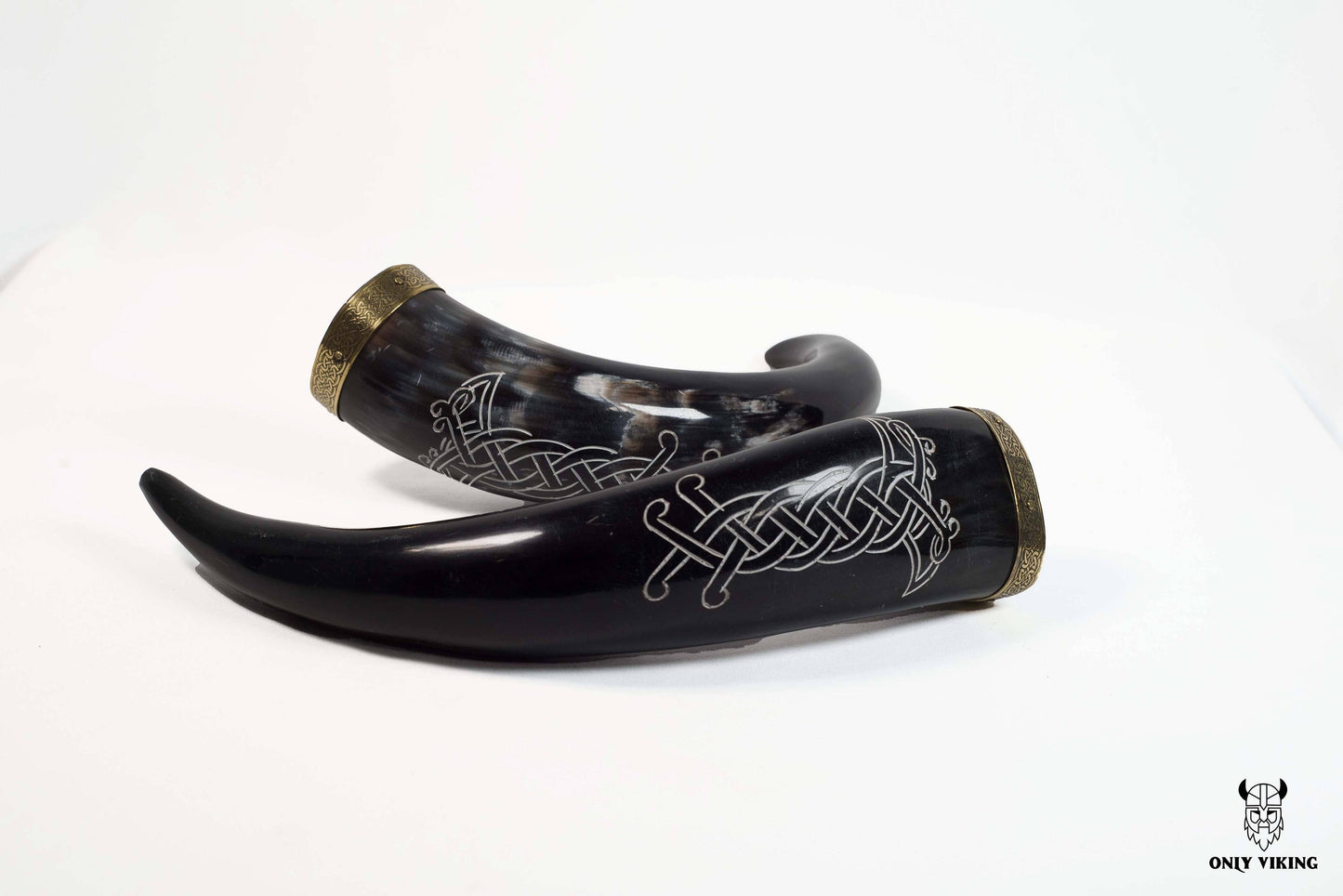 Viking Drinking Horn Authentic Viking with Wooden stand
