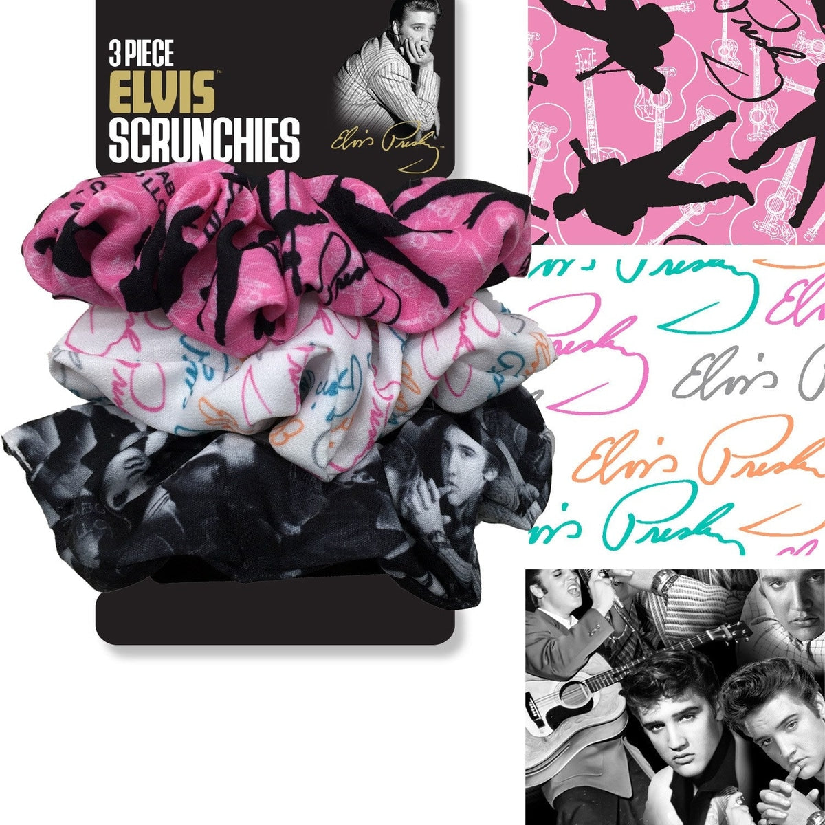 Elvis 3pk Scrunchies