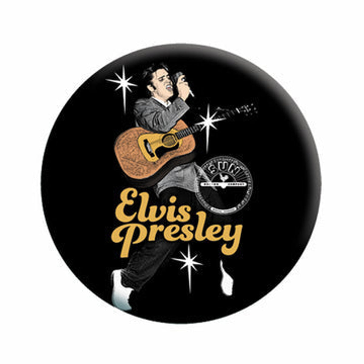 Elvis Presley On Toes Button