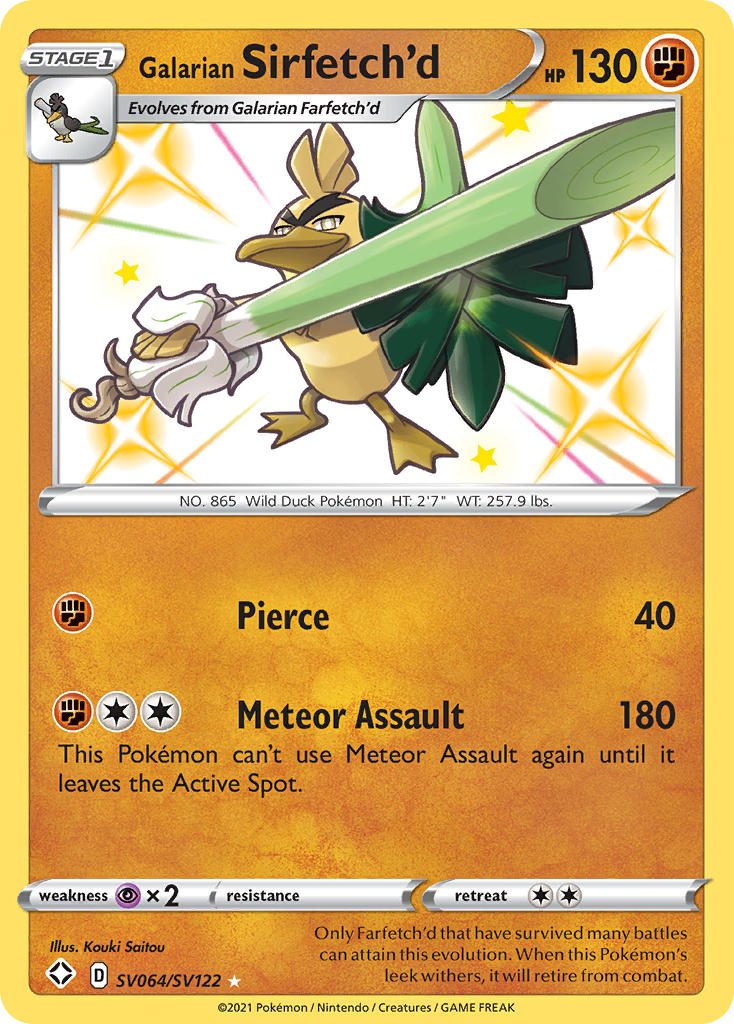 Galarian Sirfetch'd SV064/SV122