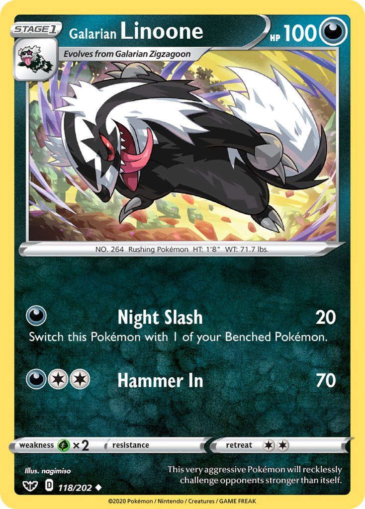 Galarian Linoone 118/202