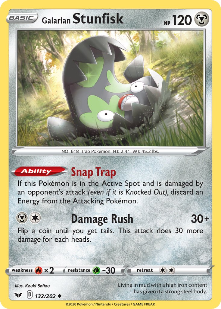 Galarian Stunfisk 132/202