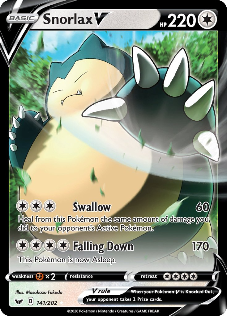 Snorlax V 141/202