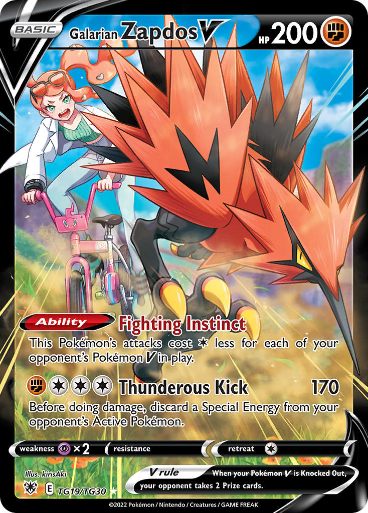 Galarian Zapdos V TG19/TG30