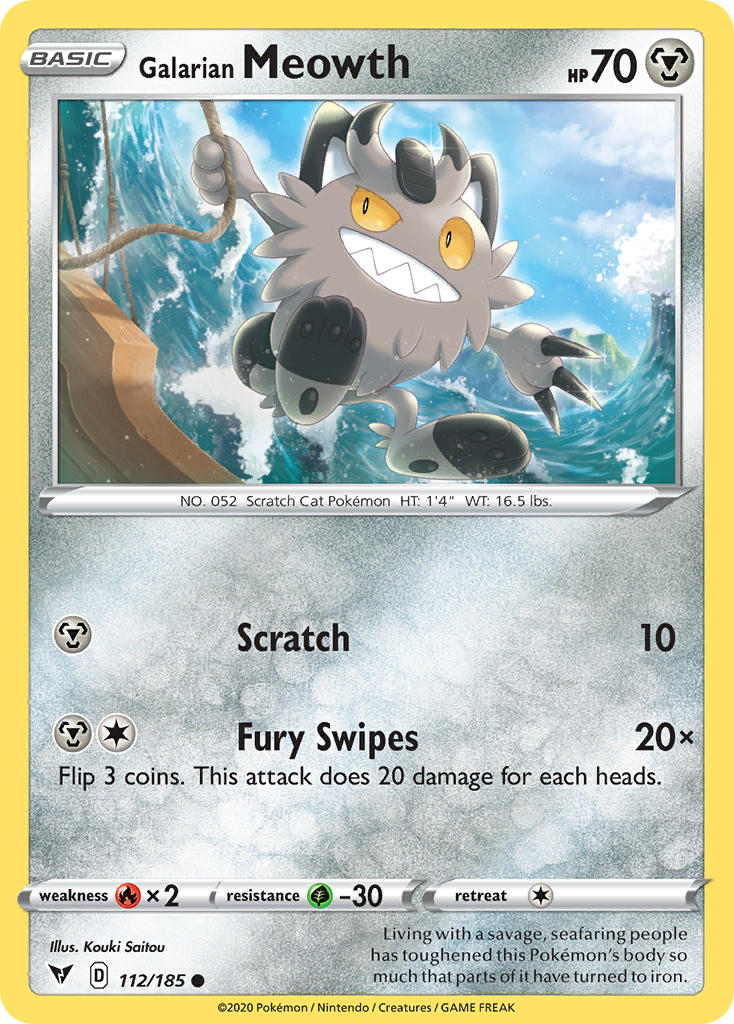 Galarian Meowth 112/185