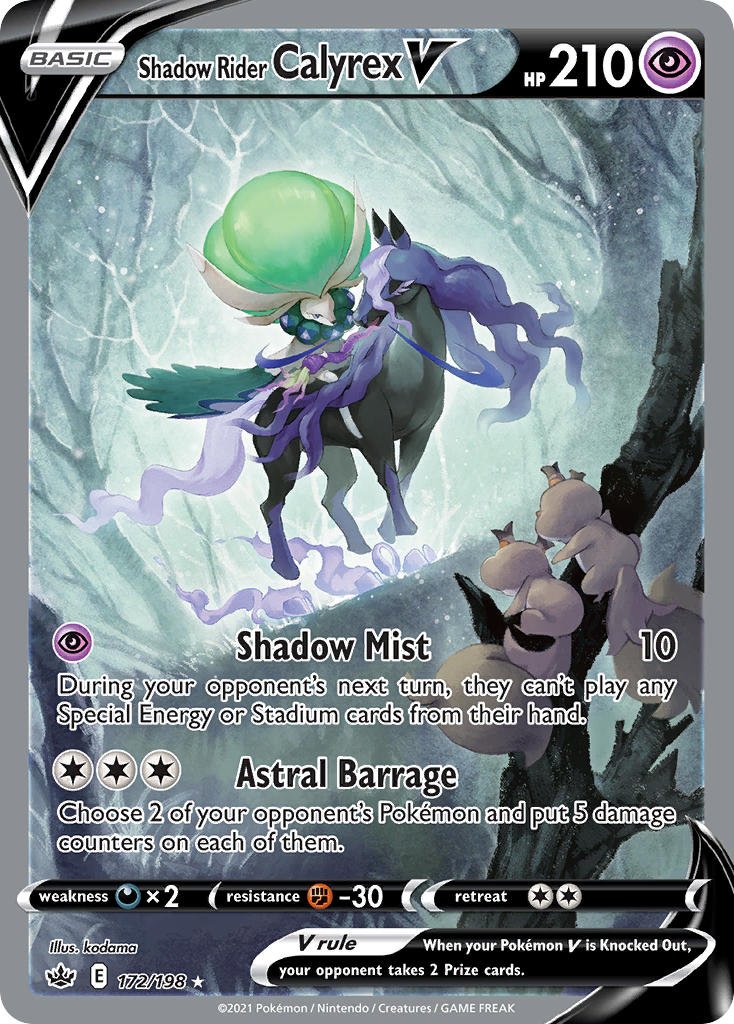 Shadow Rider Calyrex V 172/198