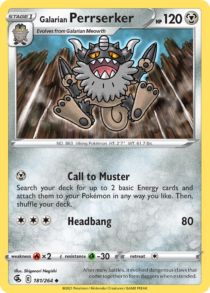 Galarian Perrserker 181/264