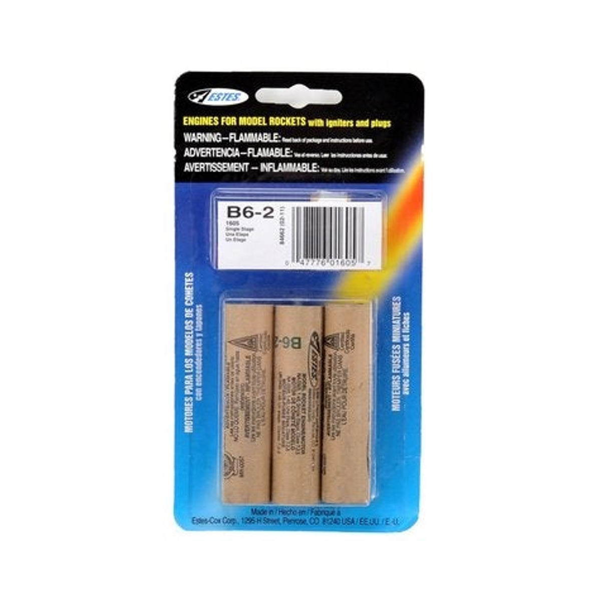 Estes Rockets 1605 B6-2 Engines For Model Rockets NIB