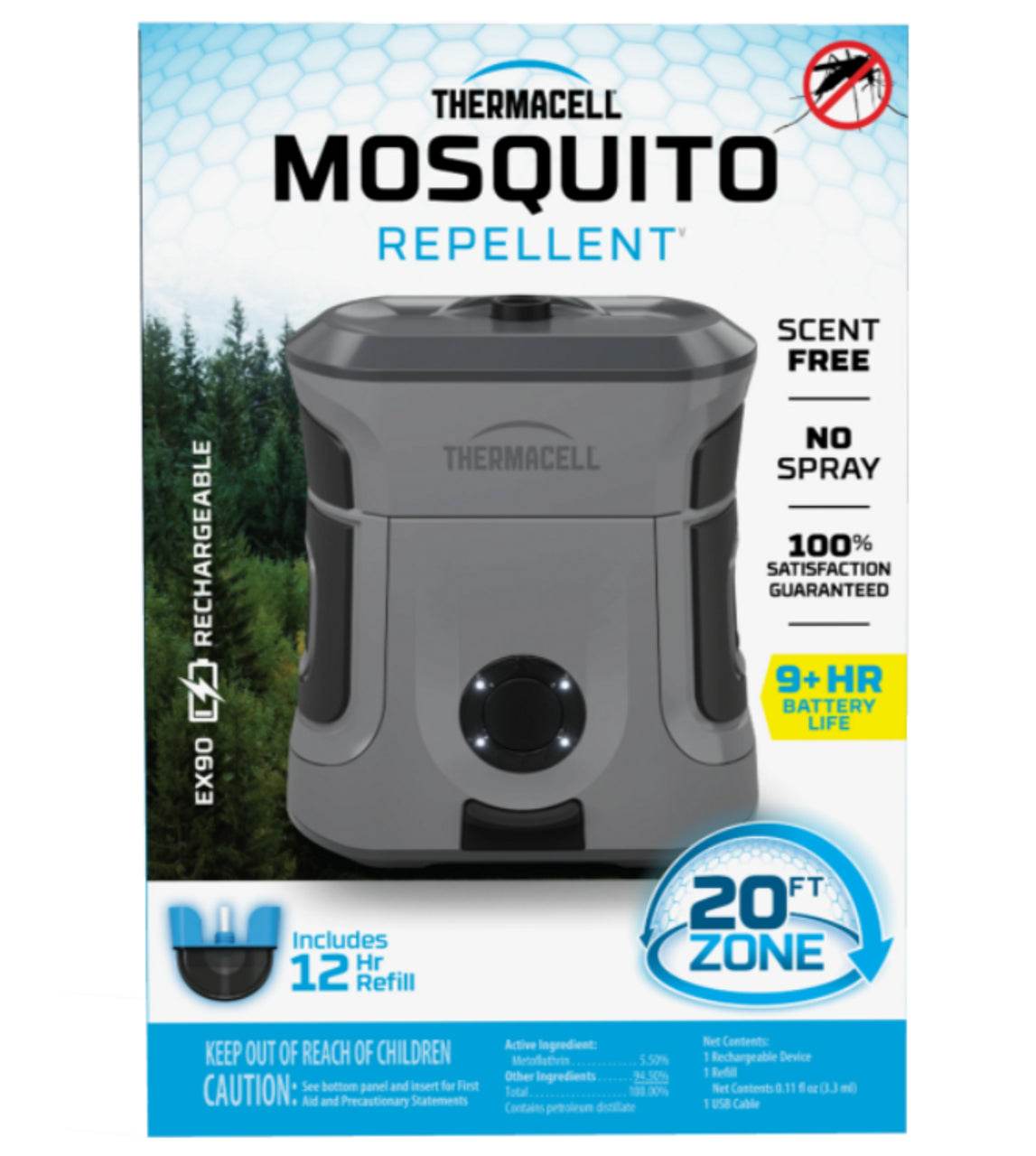 Thermacell EX90 Rechargeable Radius Mosquito Repeller - Uncle Mike's Outdoors and More!
