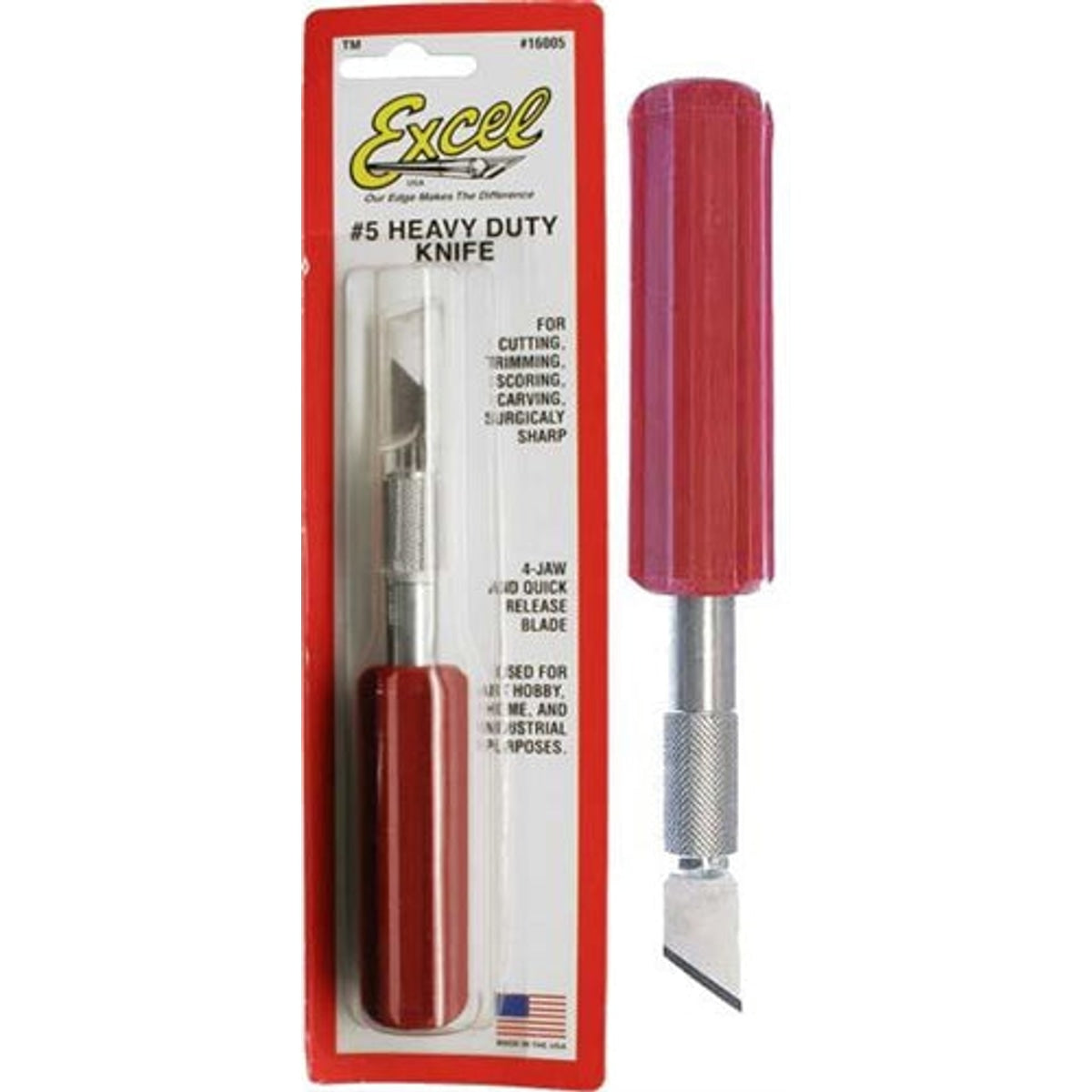 Excel 16005 K5 Heavy Duty Knife w/ Safety Cap NIB