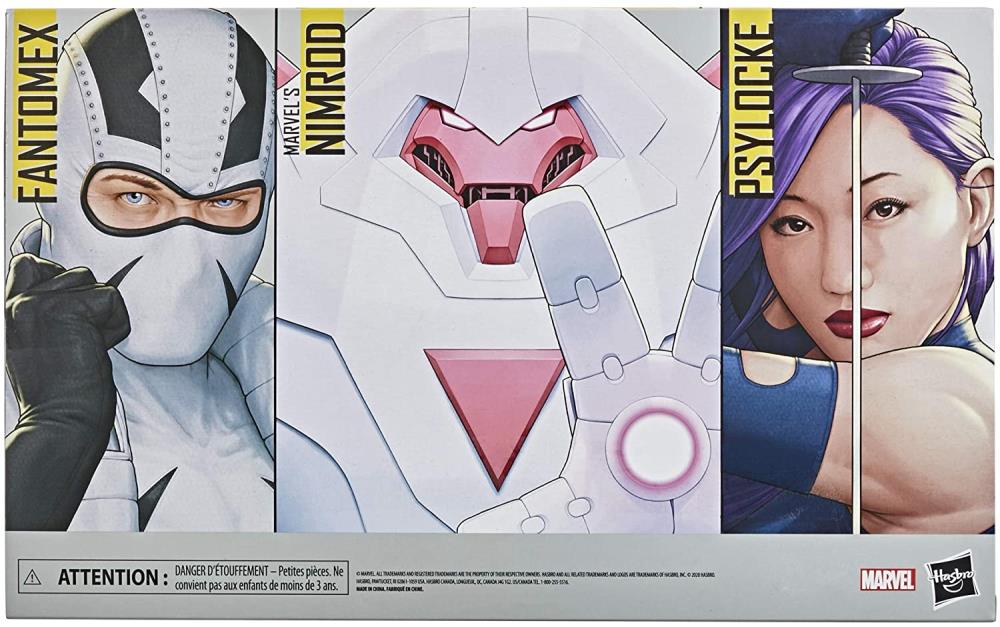 X-Men Marvel Legends Psylocke, Nimrod, and Fantomex Pack of 3 Figures