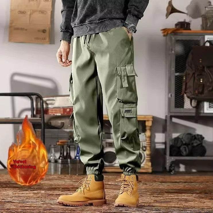 Casual Sports Loose Ankle-banded Versatile Cargo pant trouser Men