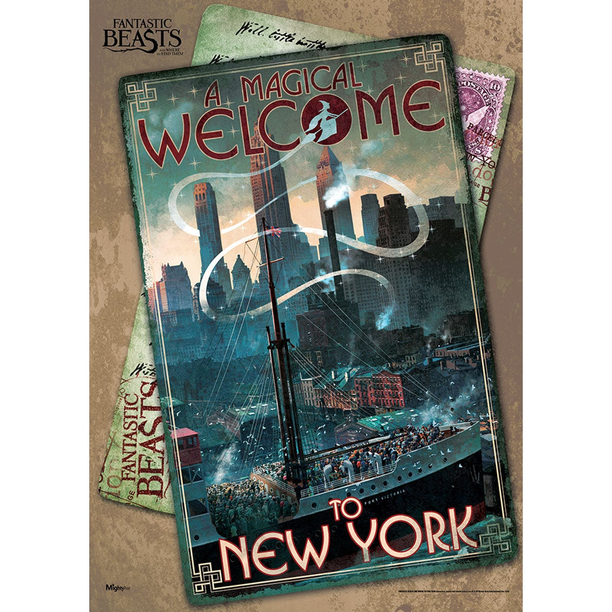 Fantastic Beasts Welcome to New York Mighty Print