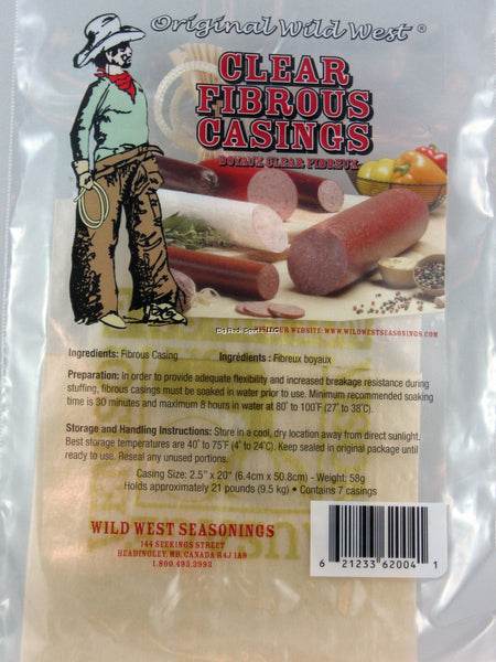 Wild West Fibrous Sausage Casings - Uncle Mike's Outdoors and More!