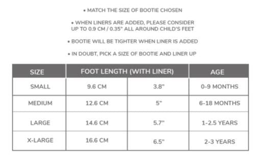 Stonz Toddler Booties Liner