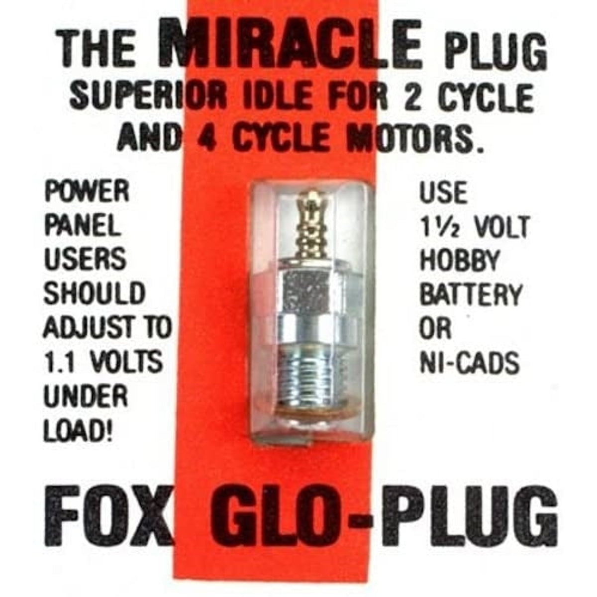 Fox 4702 Glo-Plug The Miracle Plug NIB